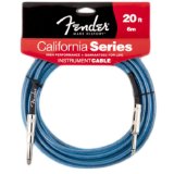 Fender 20 Feet California Instrument Cable - Lake Placid Blue