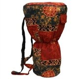 X8 Drums & Percussion X8-BG-CHOC-XXL Djembe Backpack Bag with Chocolate Celestial Design, XXL