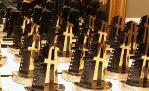 Hollywood Film Awards trophies