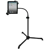 Pyle PMKSPAD2 Universal Tablet PC/Android/Kindle/iPad Floor Stand for Music/Instrument Notes Reading