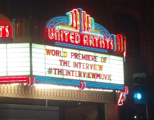 The Interview marquee