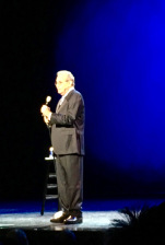 Lewis Black performing "Black To The Future" Monday night on Broadway.