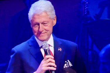Bill Clinton at Monday night's Clinton fundraiser.
