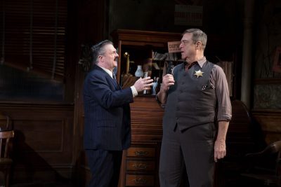 Nathan Lane and John Goodman in 'The Front Page' on Broadway.