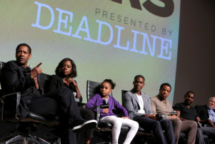 Mandatory Credit: Photo by Buchan/DDH/REX/Shutterstock (7316889au) Denzel Washington, Viola Davis, Saniyya Sidney, Jovan Adepo, Russell Hornsby, Mykelti Williamson, and Stephen Henderson Paramount Picures panel at The Contenders 2016: Presented by Deadline, Los Angeles, USA - 05 Nov 2016