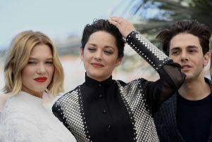 Mandatory Credit: Photo by Maria Laura Antonelli/AGF/REX/Shutterstock (5689702e) Marion Cotillard, Lea Seydoux, the director Xavier Dolan 'It's Only the End of the World' photocall, 69th Cannes Film Festival, France - 19 May 2016