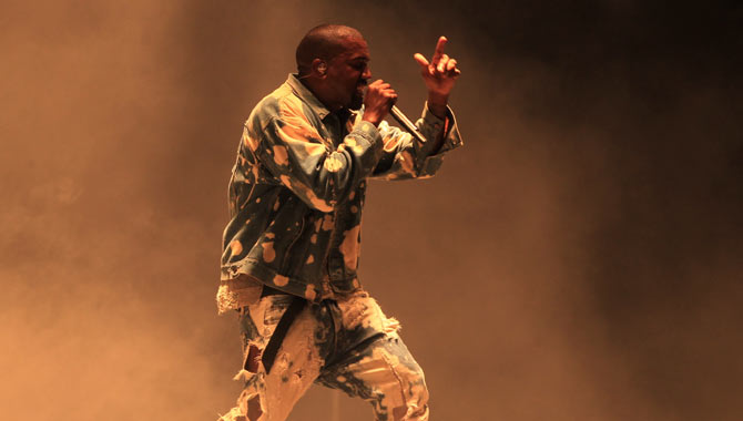 Kanye West onstage