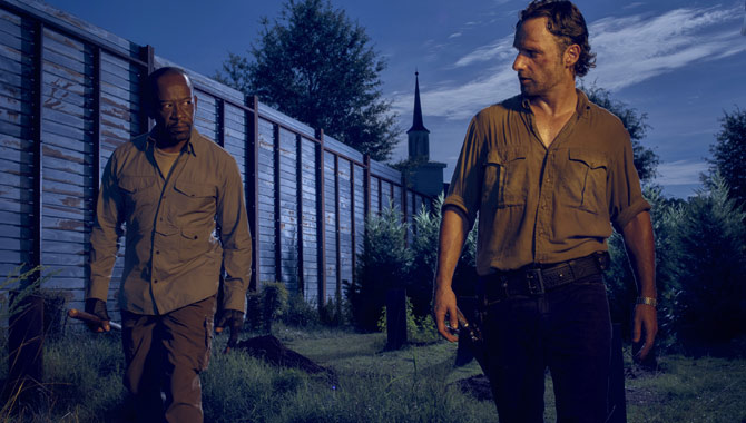 Lennie James and Andrew Lincoln play Morgan and Rick