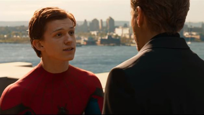 Tom Holland stars as the web-slinging Spider-Man in 'Homecoming'