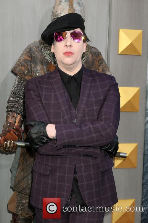 Marilyn Manson at the King Arthur premiere