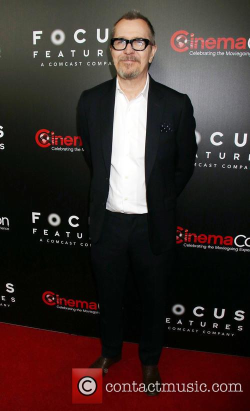 Gary Oldman on the red carpet at Focus Features Cinemacon