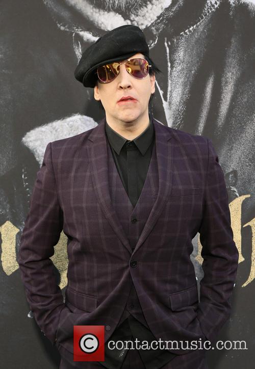Marilyn Manson at the 'King Arthur' premiere