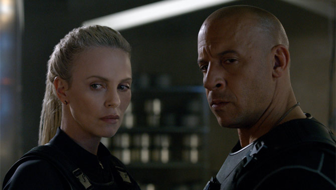 Charlize Theron and Vin Diesel led the way in 'The Fate of the Furious'
