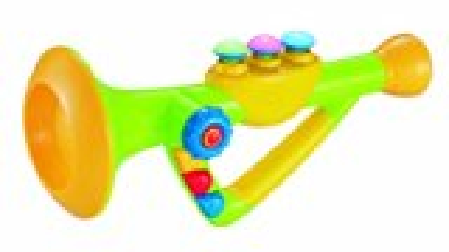 10″ Musical Toy Trumpet Instrument for Kids with Music and Lights