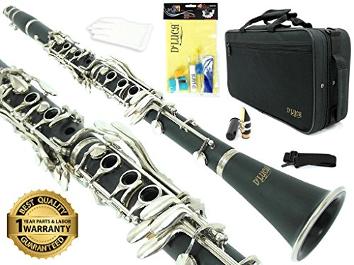 D’Luca 200NM 200 Series Ebonite 17 Keys Bb Clarinet with 