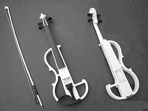 Electric Violin White Professional Electronic Fiddle/ 
