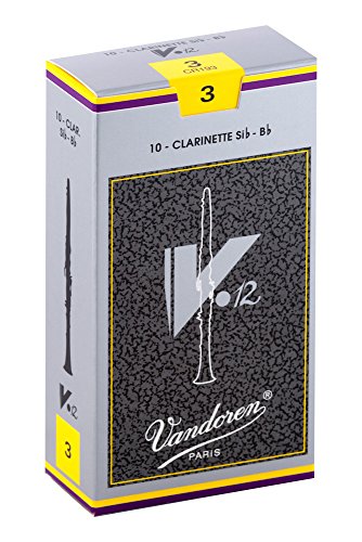 Vandoren CR193 Bb Clarinet V.12 Reeds Strength 3; Box of 10 