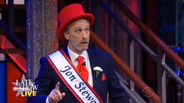 Jon Stewart Blasts Donald Trump On Stephen Colbert’s Live 