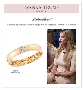 Ivanka Trump Bracelet Pitch? Just Company Protocol, Says 