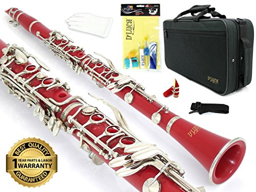 D’Luca 200RD 200 Series ABS 17 Keys Bb Clarinet with 