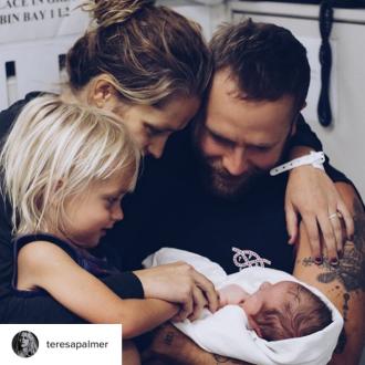 Teresa Palmer gives birth to second child 