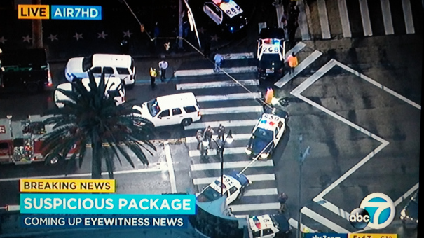 Hollywood Bomb Scare: All Clear After Backpack Found On 