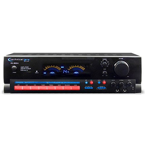 Technical Pro RX504 1500W 2Ch Integrated Amplifier & 