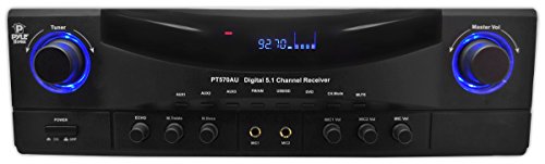 Pyle PT570AU 5.1-Channel Amplifier Receiver 350 Watts AM/FM 