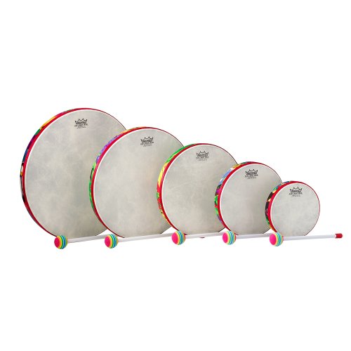 Remo Kids Percussion Frame Drum – Fabric Rain Forest, Pack 