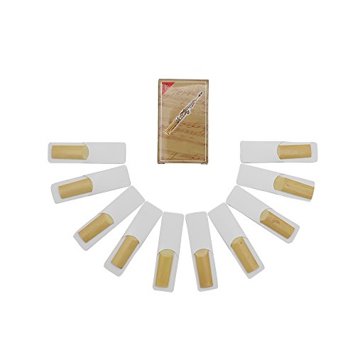 Zytree(TM)10 Pieces Bamboo Reed for bB Soprano Saxophone 