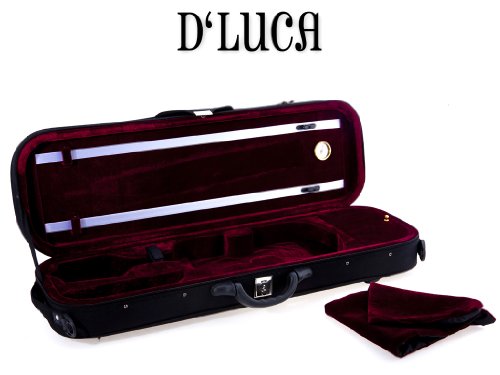 D’Luca VC-380 Oblong Full Size Violin Case with Hygrometer 