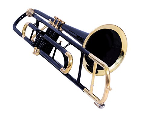 TROMBONE Bb PITCH BLACK FOR SALE WITH FREE HARD CASE AND MP 
