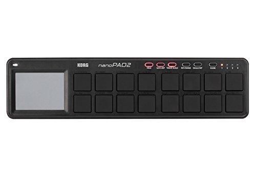 Korg nanoPAD2 Slim-Line USB MIDI Pads – Black 