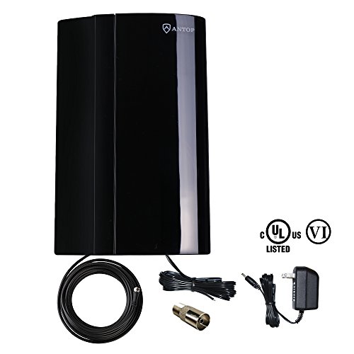 ANTOP Amplified Radio Antenna Indoor AM/FM Antenna with 