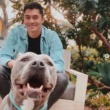 Henry Golding Fosters Dog 